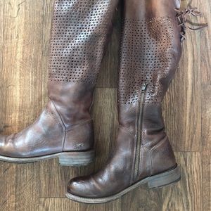 Bed Stu Cambridge Teak Knee High Boots